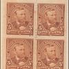 5c chocolate Grant block of four