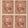 5c chocolate Grant block of four