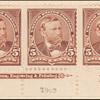 5c chocolate Grant strip of three