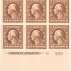 4c brown Washington block of six