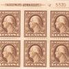 4c brown Washington block of six