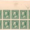 1c green Franklin block of ten