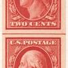 2c carmine Washington strip of four