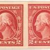 2c carmine Washington strip of six