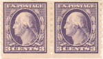 3c deep violet Washington pair