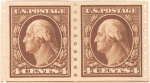 4c brown Washington pair