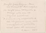Note written by Benjamin K. Miller