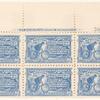 10c ultramarine Messenger on Bicycle block of six