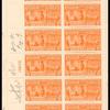 15c deep orange Motorcycle Delivery block of twenty