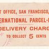 International Parcel Post label