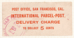 International Parcel Post label
