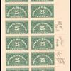 25c deep green Special Handling block of twenty