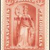 84c red Justice Specimen single