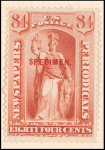 84c red Justice Specimen single