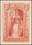 12c red Justice Specimen single