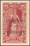 25c carmine Justice overprint single