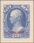 30c ultramarine Hamilton Specimen single