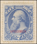 7c ultramarine Stanton Specimen single