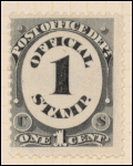 1c black numeral single