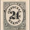 24c black numeral single