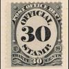 30c black numeral single