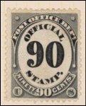 90c black numeral single