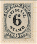 6c black numeral single