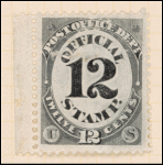 12c black numeral single