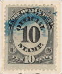 10c black numeral single