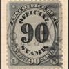 90c black post office department official single
