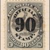90c black post office department official single