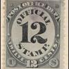 12c black post office department official single