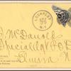 6c black post office department official bisect on cover