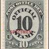 10c black numeral specimen single