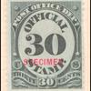 30c black numeral specimen single