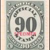 90c black numeral specimen single