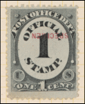 1c black numeral Specimen single