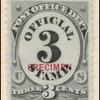 3c black numeral specimen single