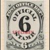 6c black numeral specimen single