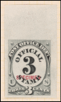 3c black numeral specimen single