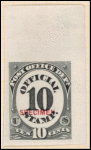 10c black numeral specimen single