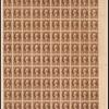 2c brown Jackson Treasury department official sheet of 100