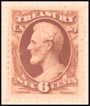 6c brown Lincoln single