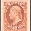 10c brown Jefferson single