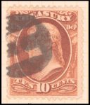 10c brown Jefferson single