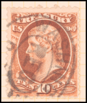 10c Jefferson brown single