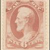 6c rose red Lincoln War department official single