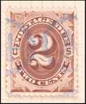 2c red brown Postage Due single