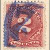 2c deep claret Postage Due single
