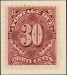 30c deep claret Postage Due single